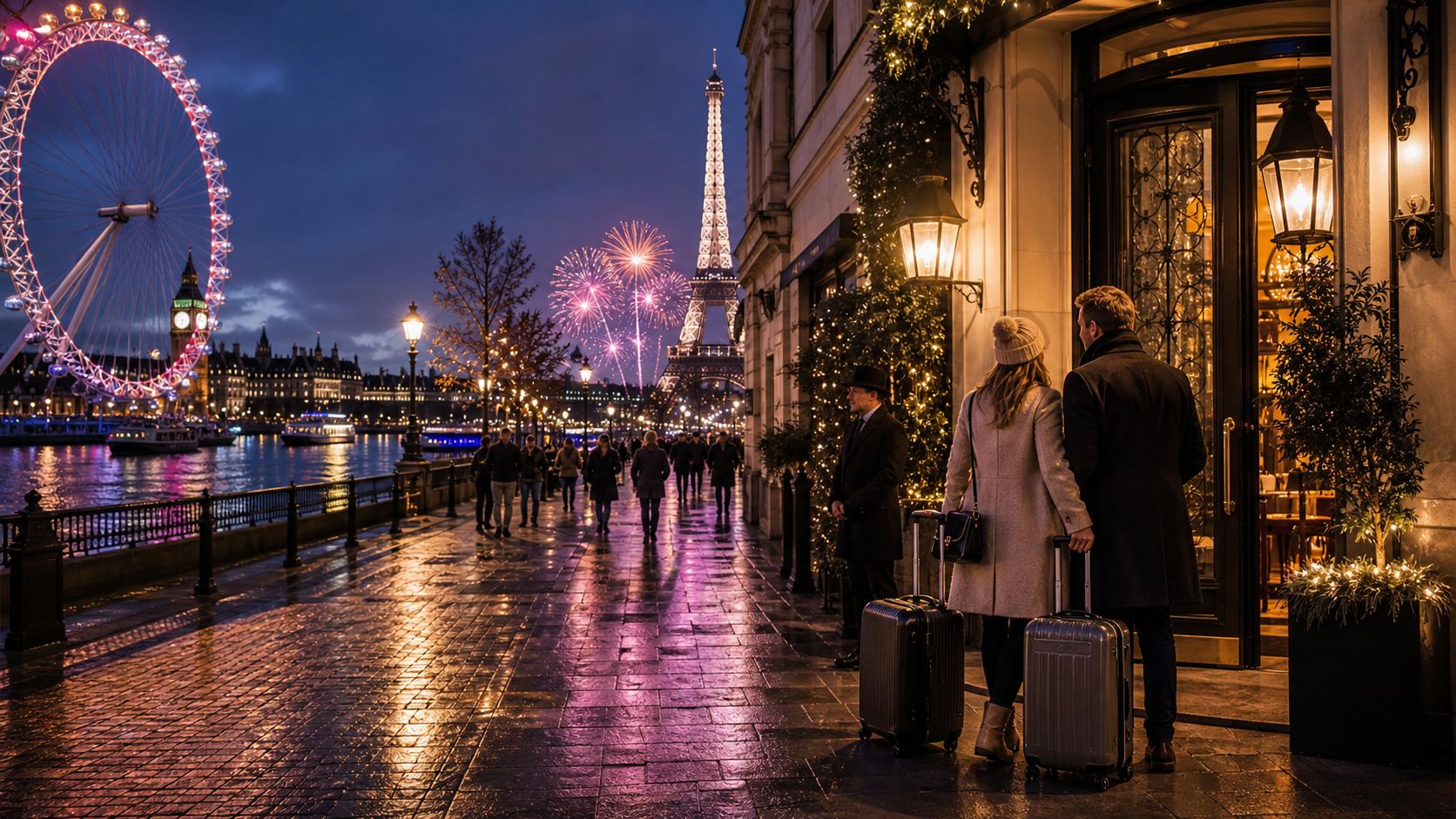 London vs Paris New Year's Eve Hotel Guide